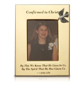 Metal Confirmation Photo Frame - 5" x 7"