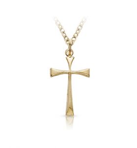 14K Gold Filled Maltese Cross Necklace