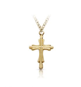 14K Gold Filled Cross Necklaces in a Inner Cross Design