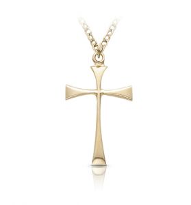 14K Gold Filled Maltese Cross Necklace [1]