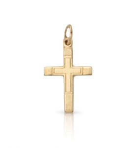 14K Gold Pendant with Inner Cross Design