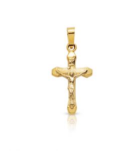 14K Gold Crucifix Pendant