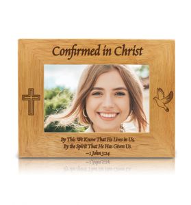 Hardwood Confirmed in Christ Photo Frame - 9 1/8" x 7 1/8"