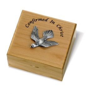 Confirmation Maple Wood Keepsake Box