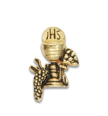 Gold Chalice Lapel Pin - 5/8"